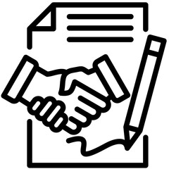 Obraz premium Contract Icon