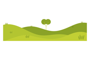 Obraz premium Green Field Nature