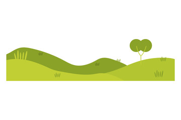 Obraz premium Green Field Nature