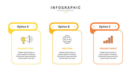 Obraz premium Business infographic template with modern design elements and icons in vector 