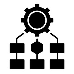 Process Mapping  Icon Element For Design
