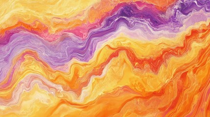 Fototapeta premium Vibrant, flowing abstract artwork with blended colors.