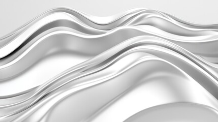 Obraz premium Abstract White Waves