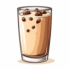 Decadent Iced Coffee Drink - Frothy Homemade Sweet Treat with Chocolate and Caramel Whipped Cream