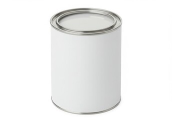 Paint can mockup isolated on white background
