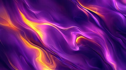 Fototapeta premium Dynamic blend of fiery gold and deep violet hues.