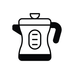 Kettle icon vector stock illustration
