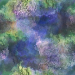 Multicolour space dyed marble seamless art texture background. Vivid mottled marl effect ombre home decor design. For tie dye and surface fashion all over backdrops.