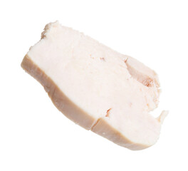 Piece of chicken meat isolated on white