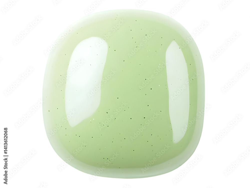 Poster abstract green blob shape with transparent background isolated illustration