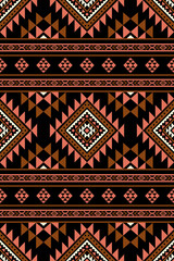 Southwest Native seamless pattern ethnic tribal Aztec geometric Navajo Native American fabric colorful design vector for textile print