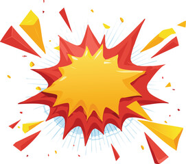 vector illustration of a blast for your template