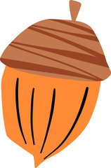 Autumn Acorns Illustration