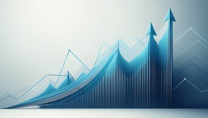 マーケティング戦略を示す折れ線グラフ