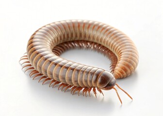 Giant African Millipede Close Up Detailed View of Arthropod Legs and Body Segments