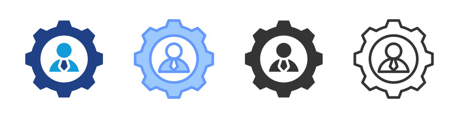 Leader icon set multiple style collection