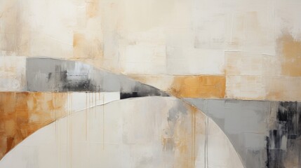 Obraz premium Abstract Watercolor background, wallpaper,Minimalist Boho style, shades of beige, cream, soft brown, linen texture,copy space