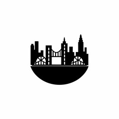 Fototapeta premium creative details Cityscape Icon Vector Illustration