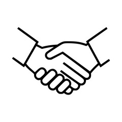 Obraz premium Handshake Agreement Icon - Vector Illustration