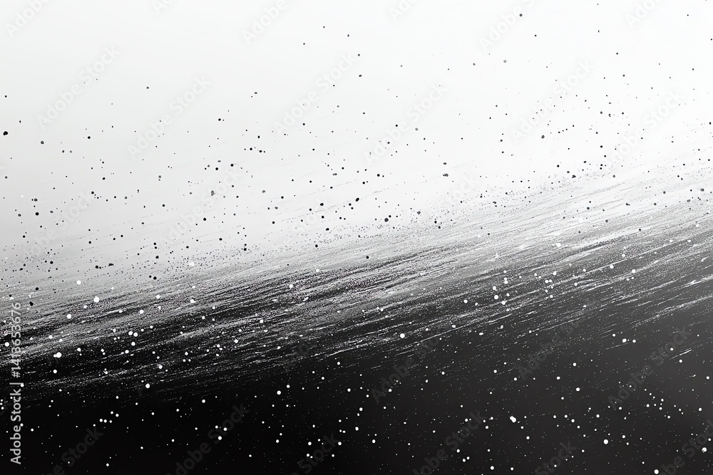 Aufkleber grainy black and white abstract art with a textured gradient perfect for website backgrounds or desi