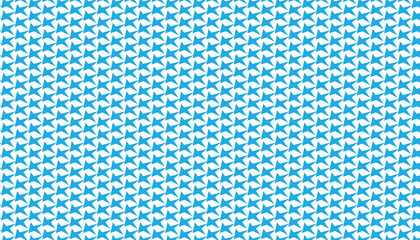 Fototapeta premium Simple seamless diagonal pattern featuring classic bright blue five-pointed stars
