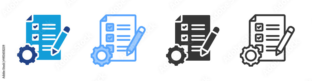 Poster Special Conditions icon set multiple style collection