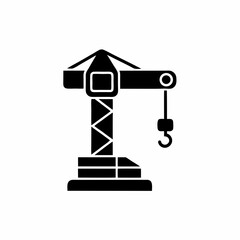 Fototapeta premium creative details Construction Crane Icon Vector Illustration