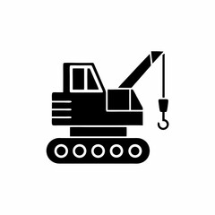 Naklejka premium creative details Construction Crane Icon Vector Illustration