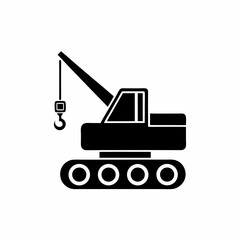 creative details Construction Crane Icon Vector Illustration