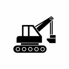creative details Construction Crane Icon Vector Illustration