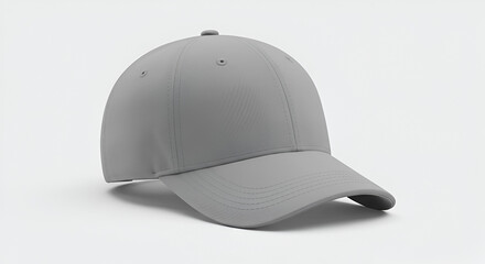 Fototapeta premium Plain baseball cap mockup isolated on white background