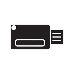 Fototapeta premium flasdisk glyph