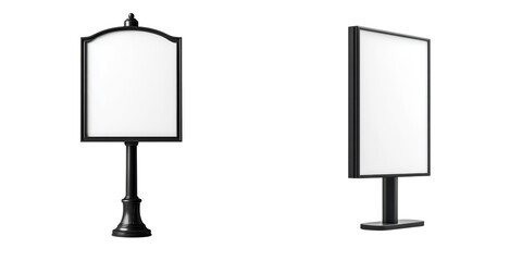 Blank Signage Mockup Outdoor and Indoor Display Stand Design