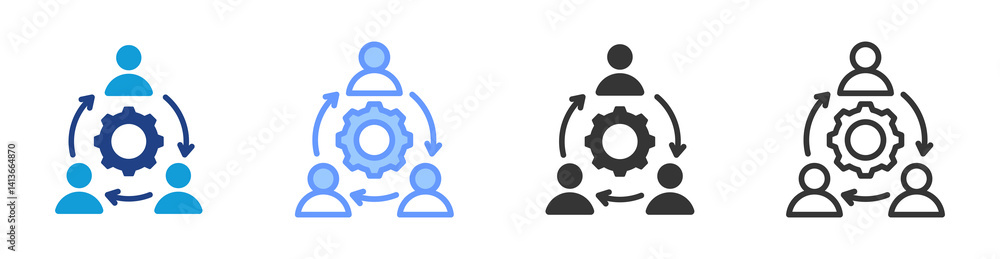 Aufkleber Simulation icon set multiple style collection