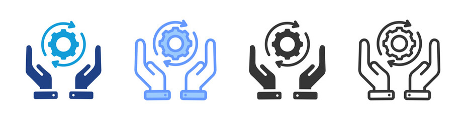 Change Management icon set multiple style collection