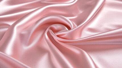 Obraz premium Blush pink satin fabric background with elegant shine and curves, ideal for luxurious product backdrop