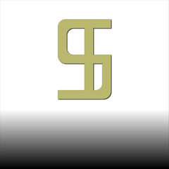 A Modern And Minimalist Monogram Logo Featuring Abstract, Stylized Letters In A Clean Olive Green Color On A White And Black Gradient Background. Perfect For Branding, Business, Or Digital Use.