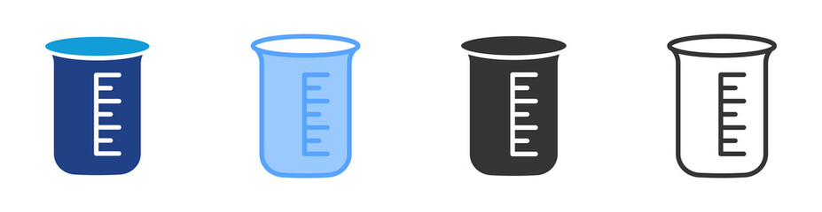 Beherglass icon set multiple style collection