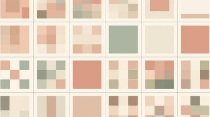 Geometric abstract shapes in soft pastel colors, clean and modern design, ideal for background or website banners 