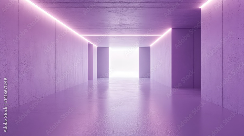 Poster soft lavender light glowing on a smooth surface with a subtle gradient effect and central open space