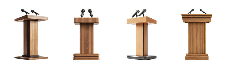 Various Styles of Podiums for Public Speaking and Presentations