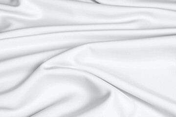 Obraz premium close up of a white satin fabric