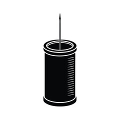 Isolated Needle Container on White Background