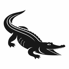 vector image of a crocodile