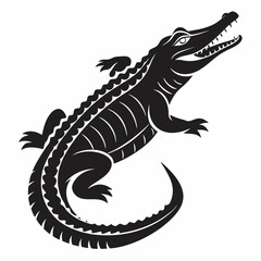 vector illustration of a crocodile
