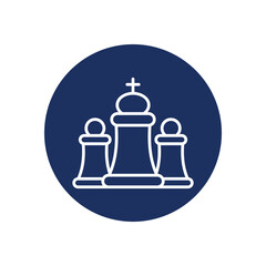 Chess icon vector stock illustration