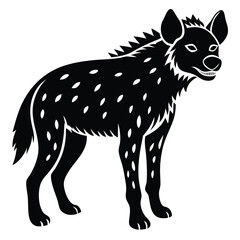 hyaena vector silhouette