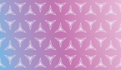 Modern Pattern With Curved Line. Geometric Elements. Blurred Gradient Background. Design For Screen, Presentation, Wallpaper. Holiday Object. Vector Illustration