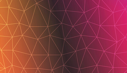 Abstract polygonal template. Modern pattern for a brand book. Vector illustration. Creative gradient color.