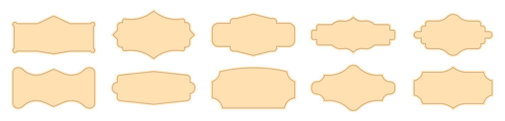 Set of Vintage Label Frame